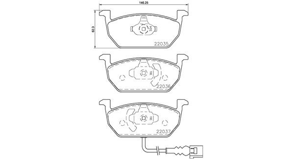 MAGNETI MARELLI Комплект тормозных колодок, дисковый тормоз 363700485137